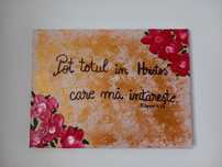 Tablou pictat manual acrilic/sasiu