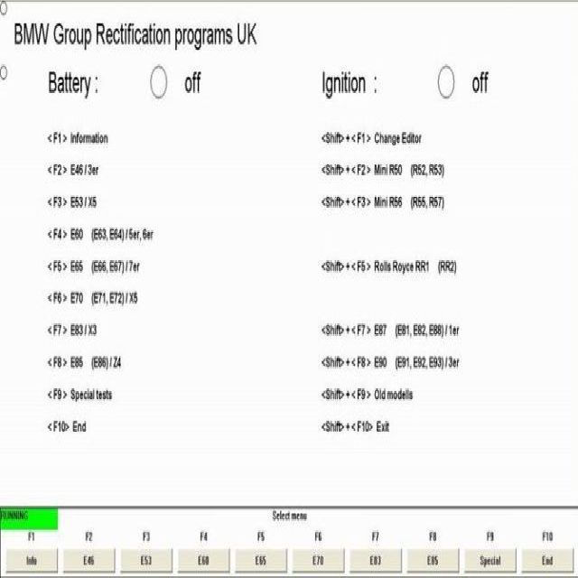 interfata tester diagnoza BMW Inpa Ista K+DCAN buton