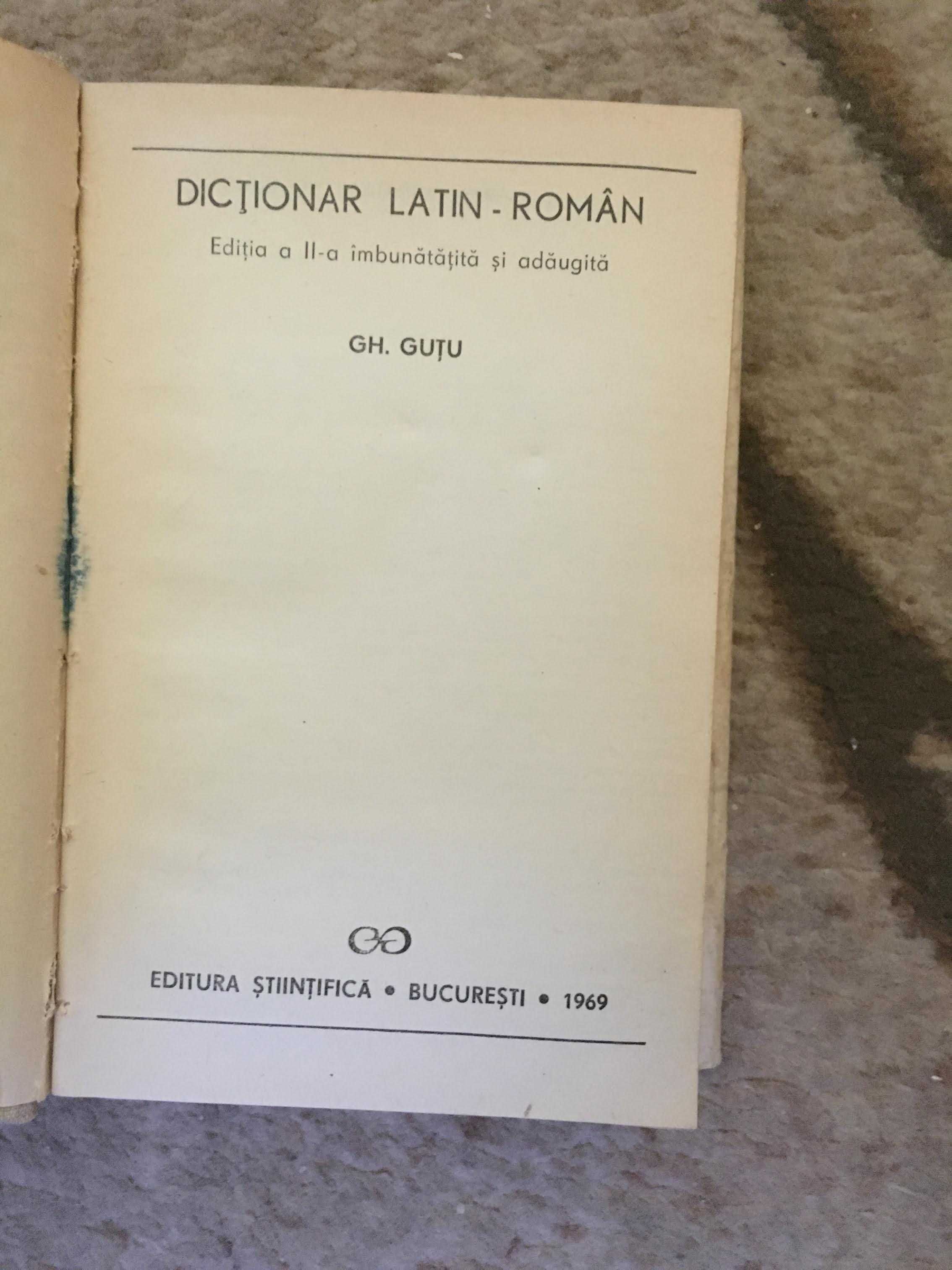 Gheorghe Dutu - Dictionar latin roman