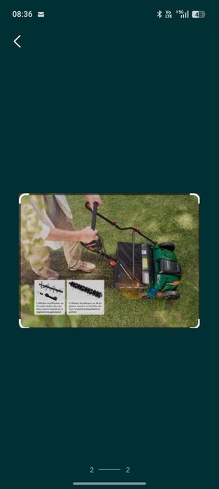 Scarificator gazon parkside