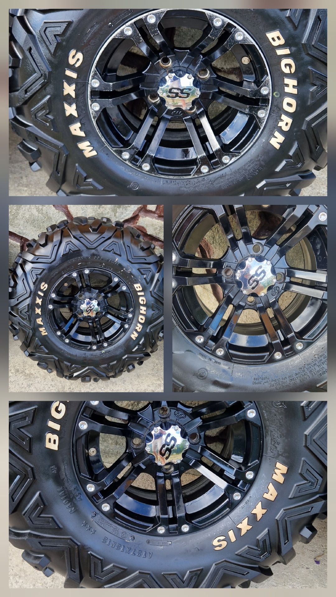 Jante aliaj cu anvelope 27x12 r12 27x9 r12
