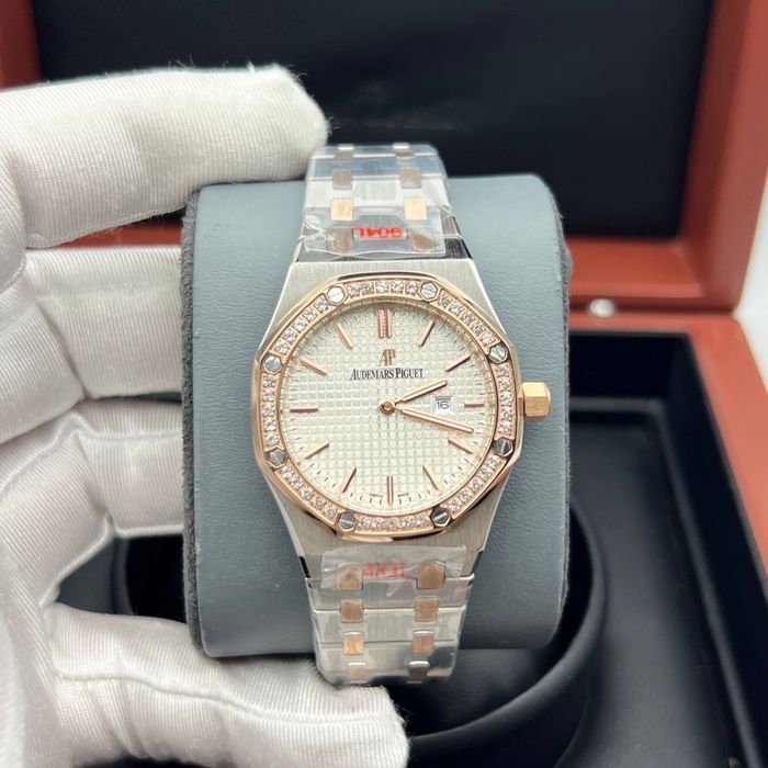 Ceas Ap royal oak white dial 33/mm lady