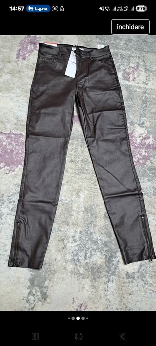 Pantaloni piele ecologica