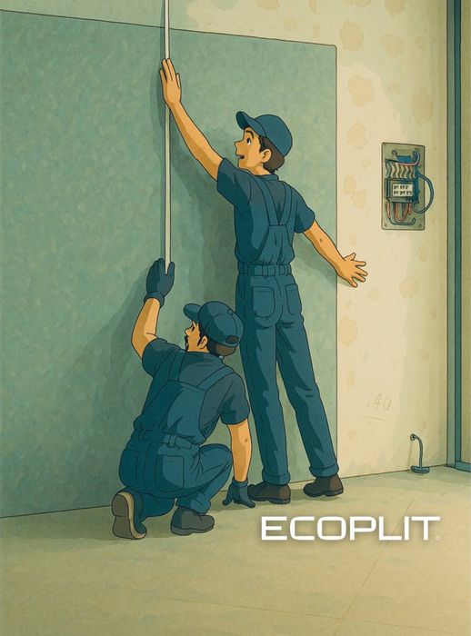 Ecoplit внутренний гипсакриловые панели