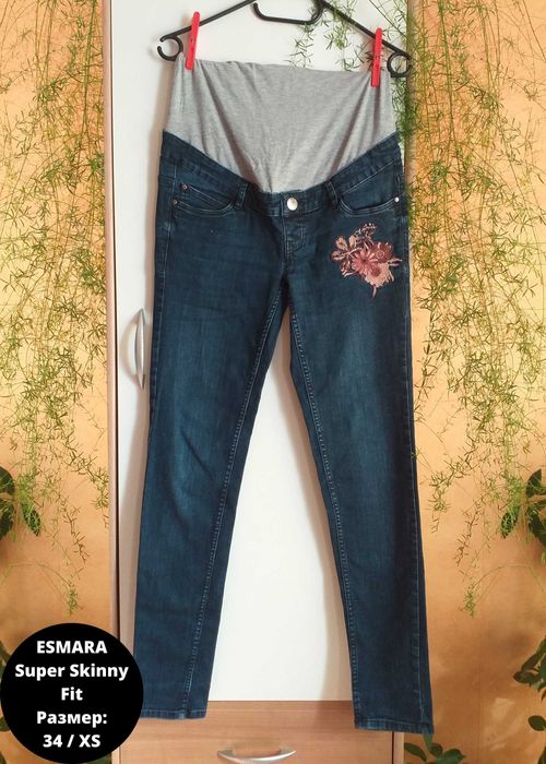 Дънки за бременни / Super skinny fit / H&M / SHEIN / MOTHERCA и др.