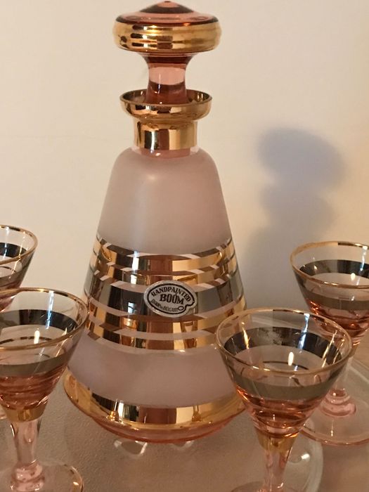 Сервиз за ликьори de Rupel, BOOM, Belgium, 1959 г.