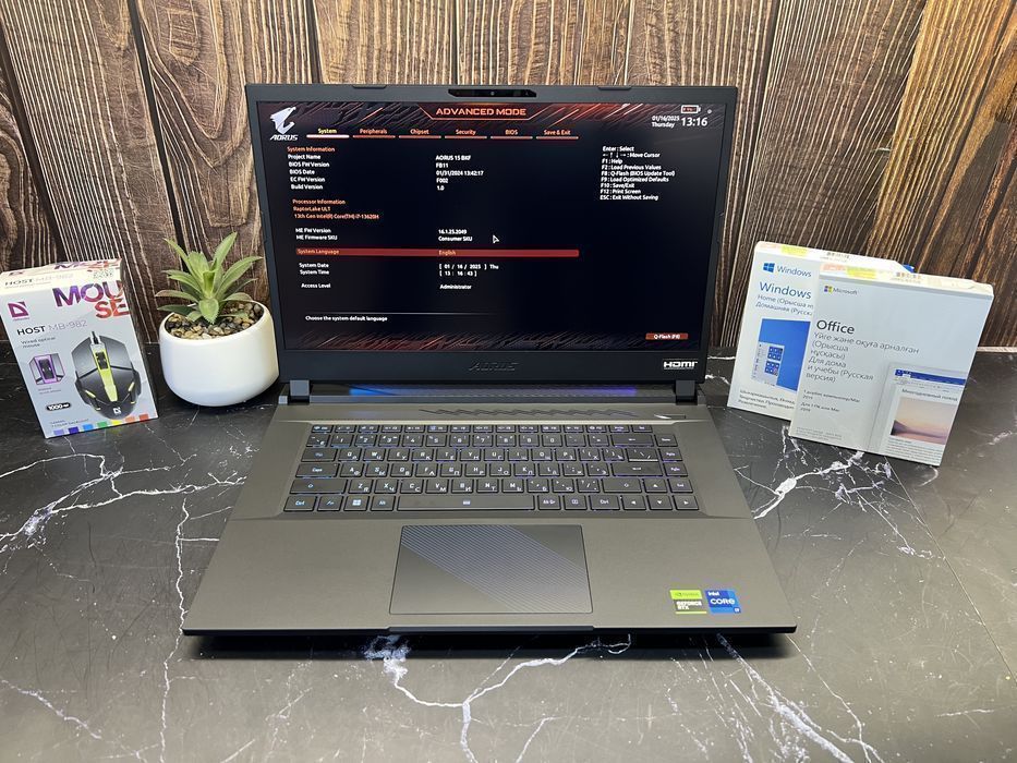 Игровой ноутбук AORUS 15 | Core i7-13620H | 16GB | RTX4060 | 1TB SSD