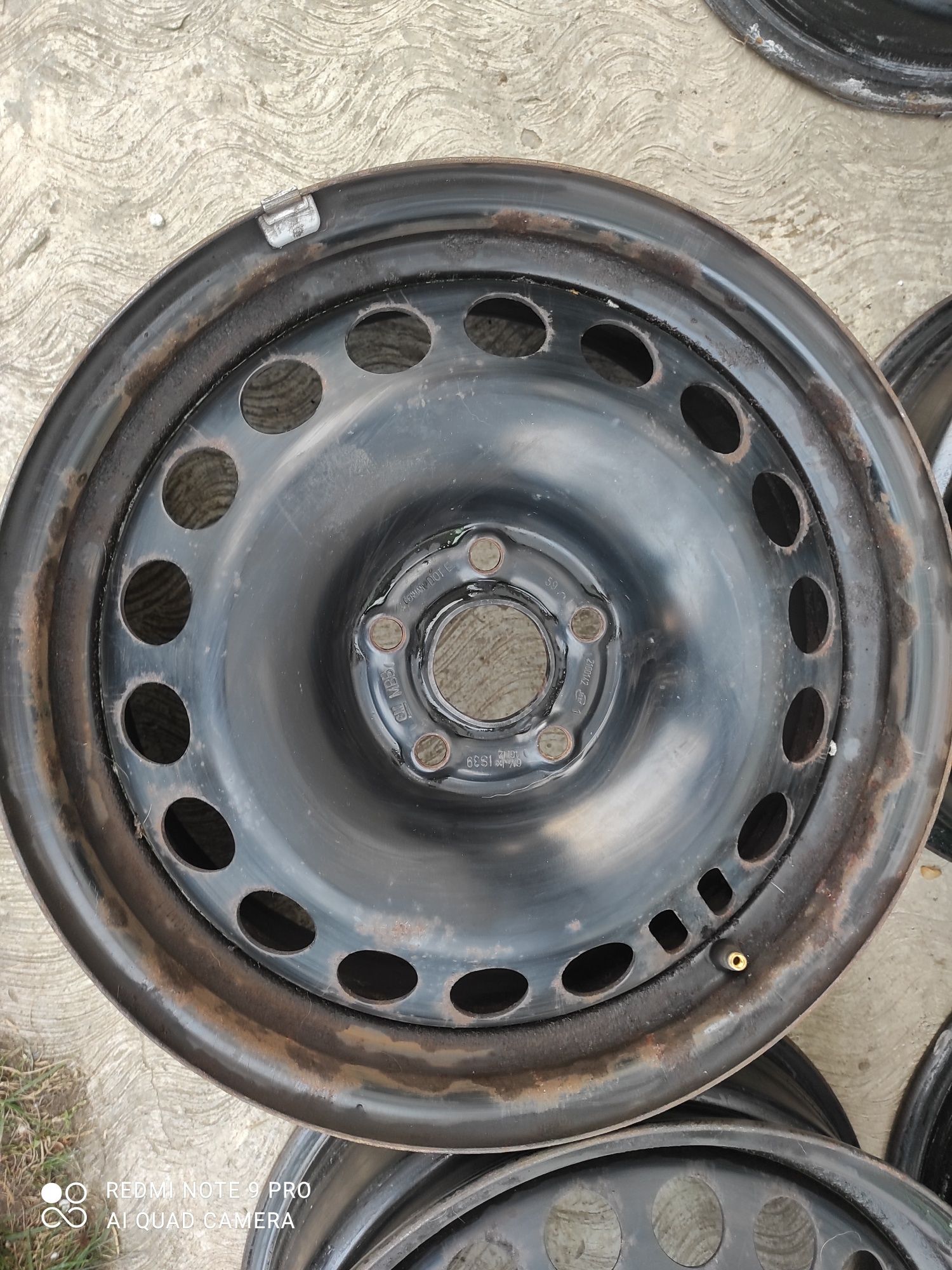 4 Jante tabla+capace  originale Opel 6,5Jx R16 ; ET39; 5x105