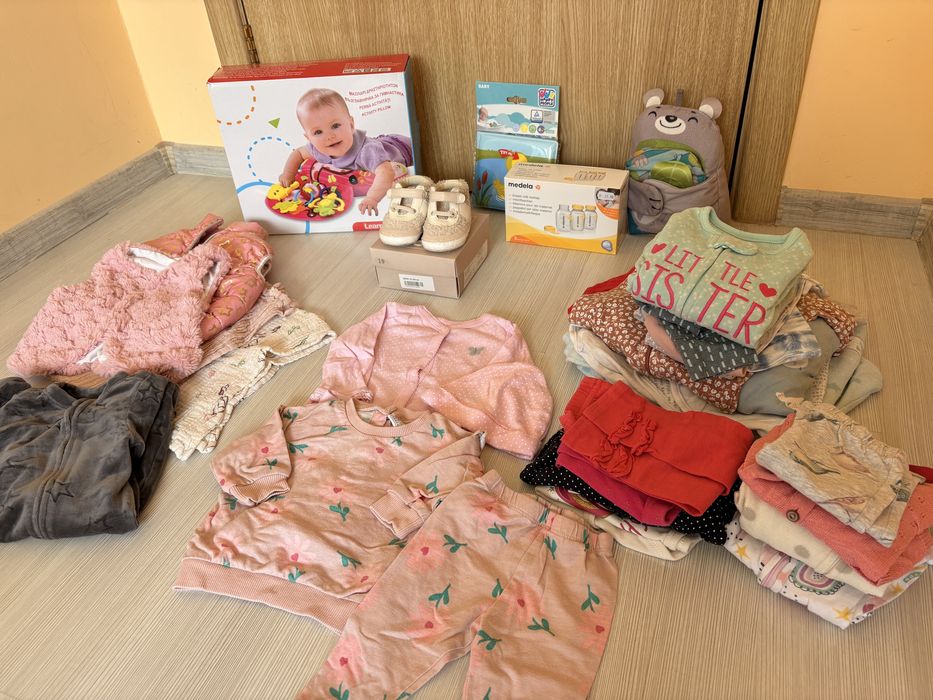Дрешки, играчки и обувки 0-3м, 3-6м с ПОДАРЪК