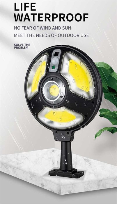 Водоустойчива Соларна лампа 150 COB Solar sensor street light LB-1288А