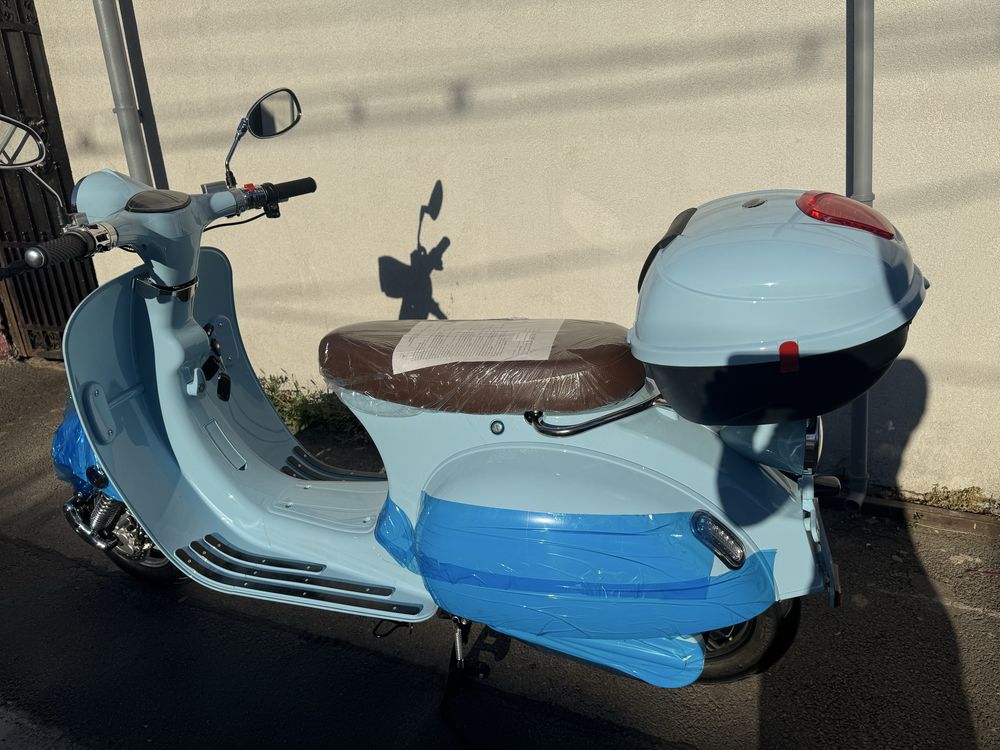 Scuter Electric 3000w Classic Retro Blue