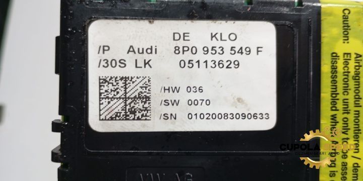Modul coloana volan 8P0953549F Audi A3 8P/8PA [2th facelift] [2008 -