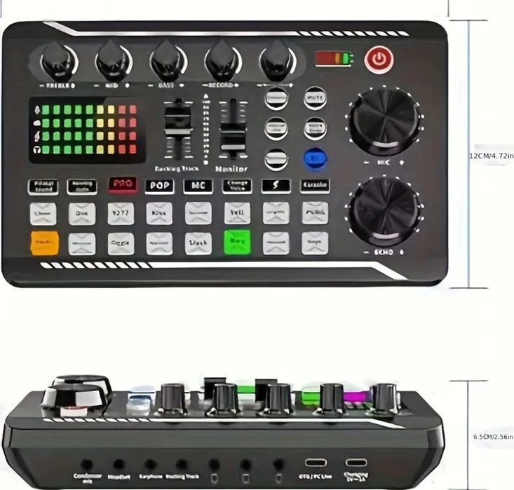 Mixer F998 cu efecte de sunet, consolă DJ compactă și portabilă