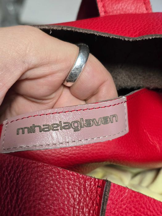 Mihaela Glavan оригинална ръчно изработена чанта от естествена кожа