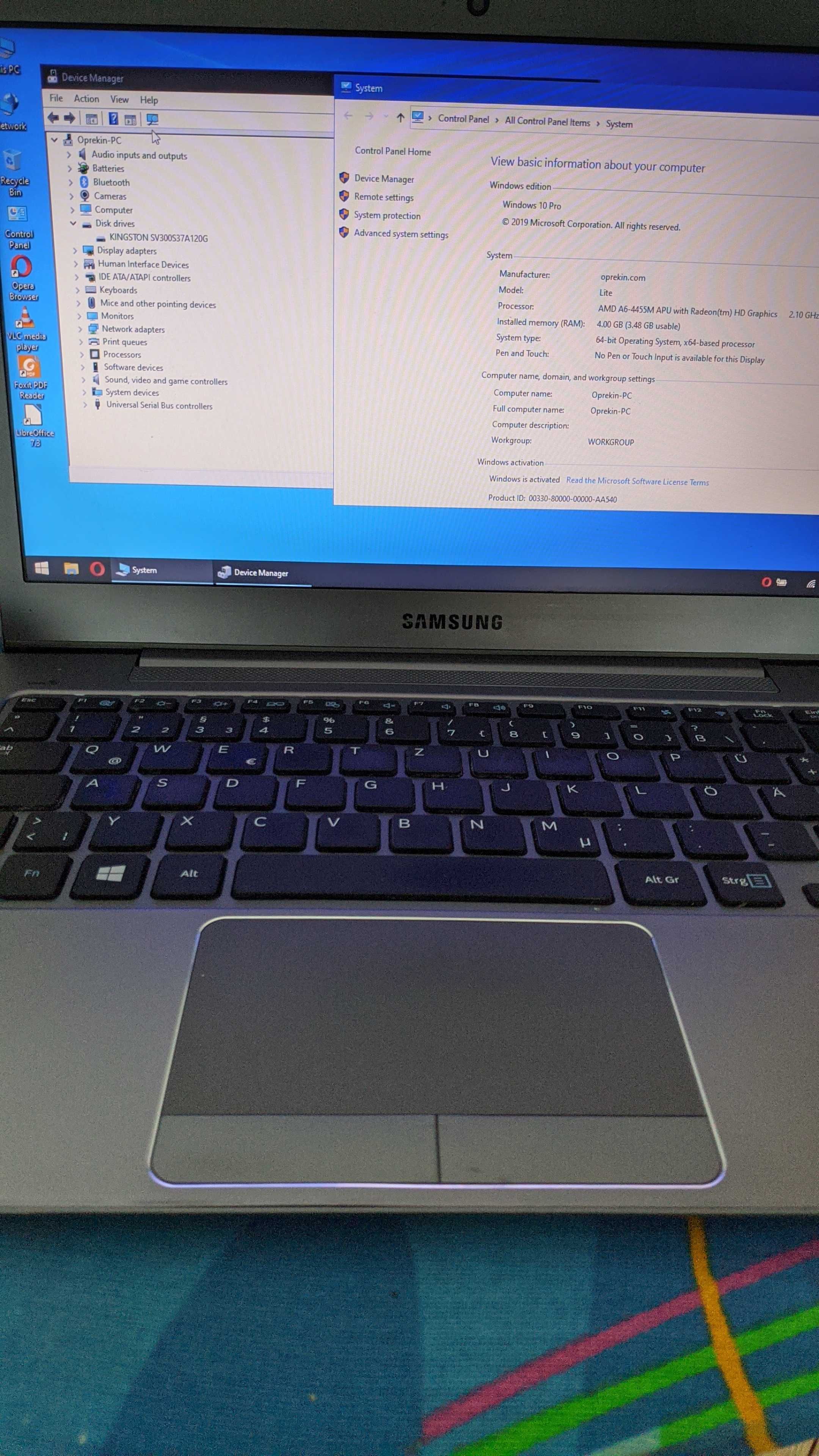 Dezmembrez laptop Samsung NP535U3C