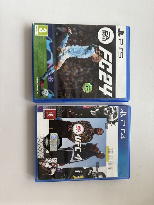 Диски UFC 4 FIFA24 ps4-5