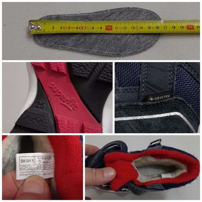 Ghete iarna, cizme zăpadă Super Fit Gore - Tex, piele naturală, nr. 25