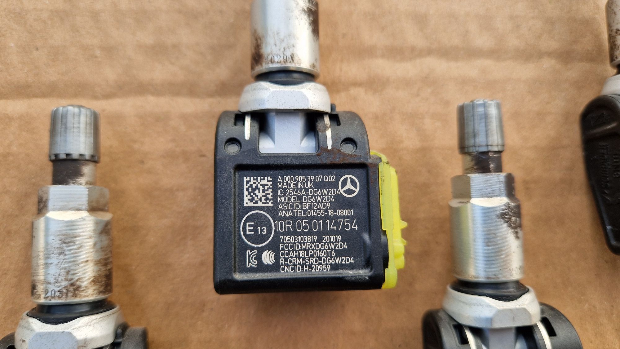 Mercedes GLC W253. TPMS сензори датчици за следене налягането в гумите