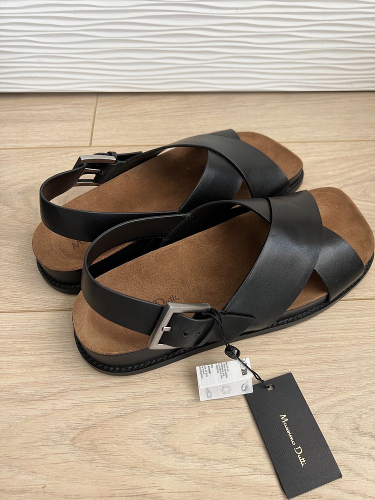 Кожени сандали Massimo Dutti