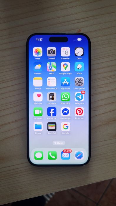iPhone 15 Pro - 512GB - 90% Sanatatea Bateriei