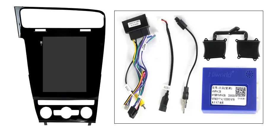 Navigatie Android TESLA VW Golf 7 2012 - 2019 1/6 Gb Ram Waze Carplay