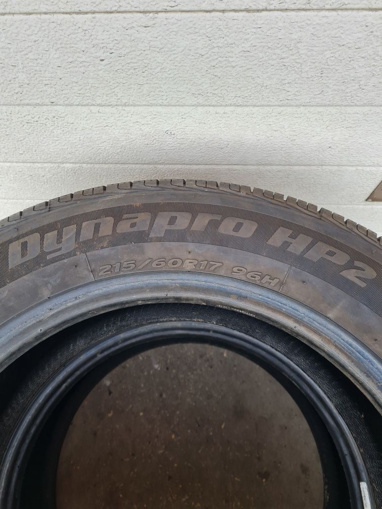 Всесезонни гуми 2 броя HANKOOK Dynapro HP2 215 60 R17 дот 1622