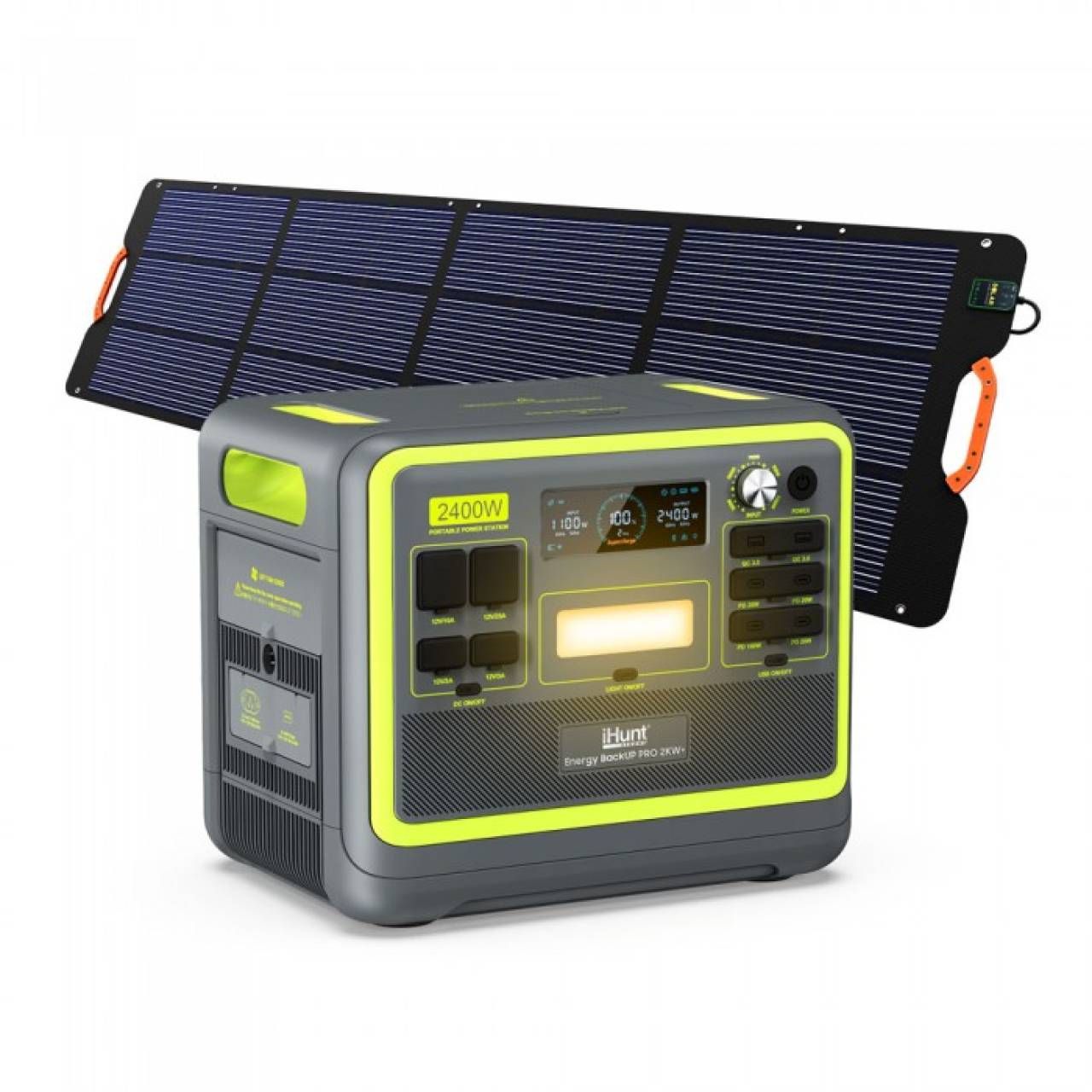 Pachet iHunt Energy BackUp PRO 2KW + Solar Panel Portable 200W