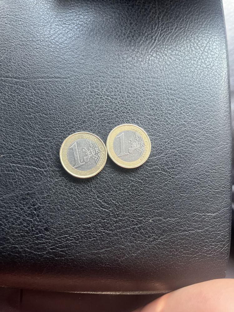 2 monede de 1 euro an 2002 pentru colectionari