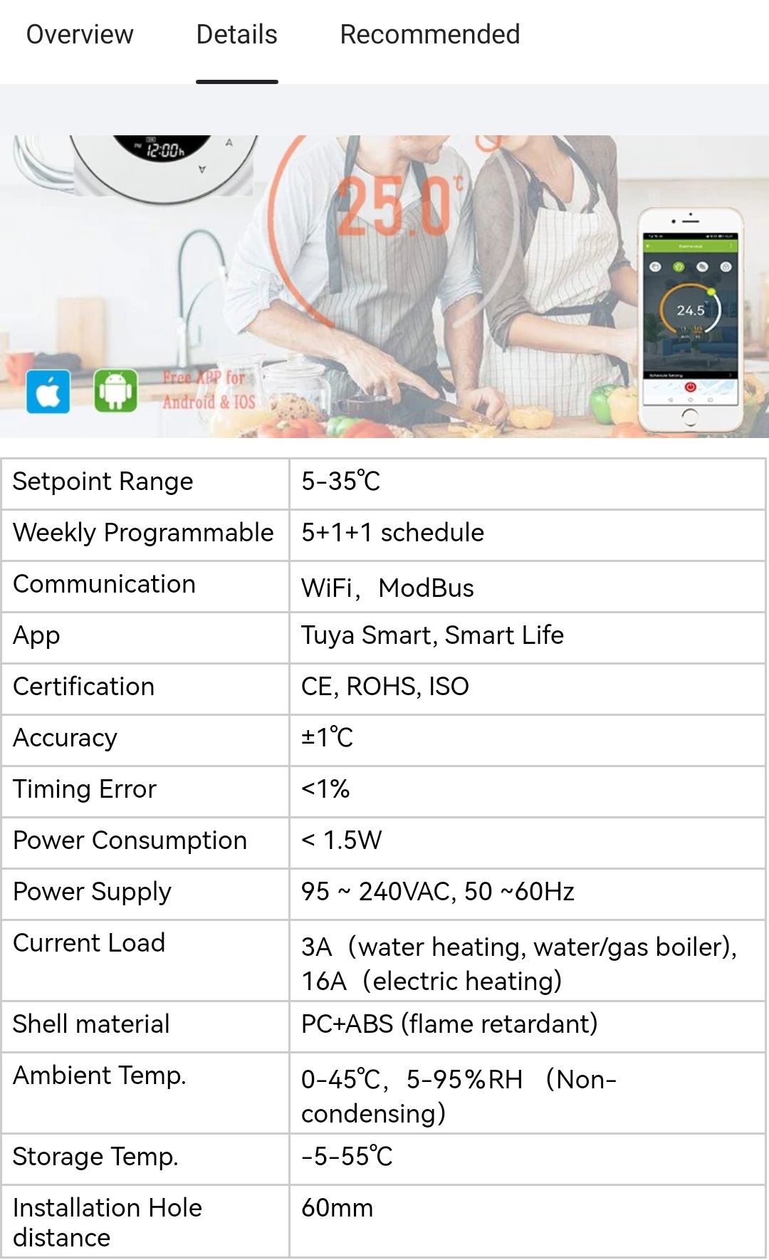 Termostat smart wireless