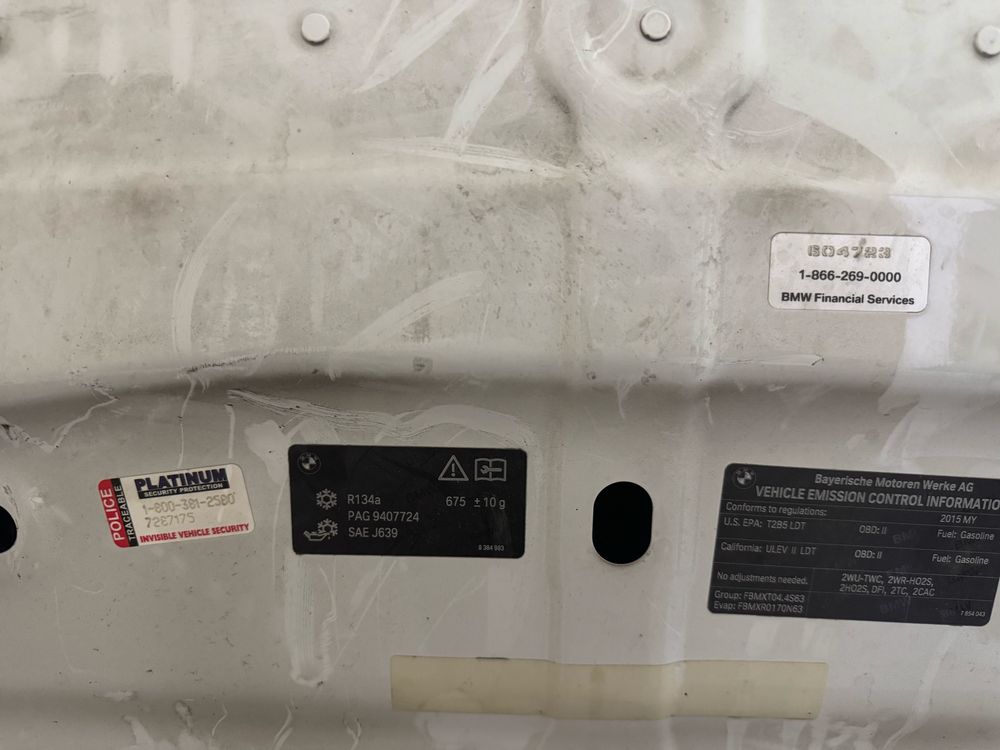 Преден капак BMW F15/F85