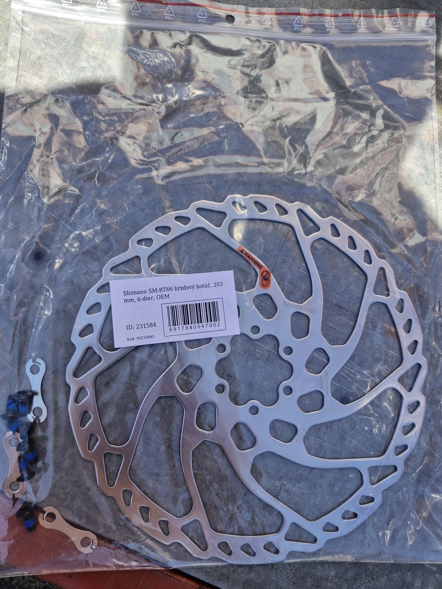 Vand Disc Shimano 203 mm SM-RT66