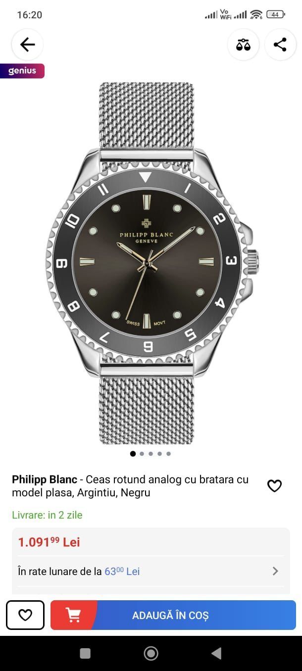 Ceas philipp blanc