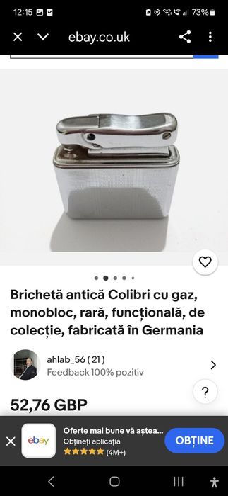 Bricheta vintage Colibri