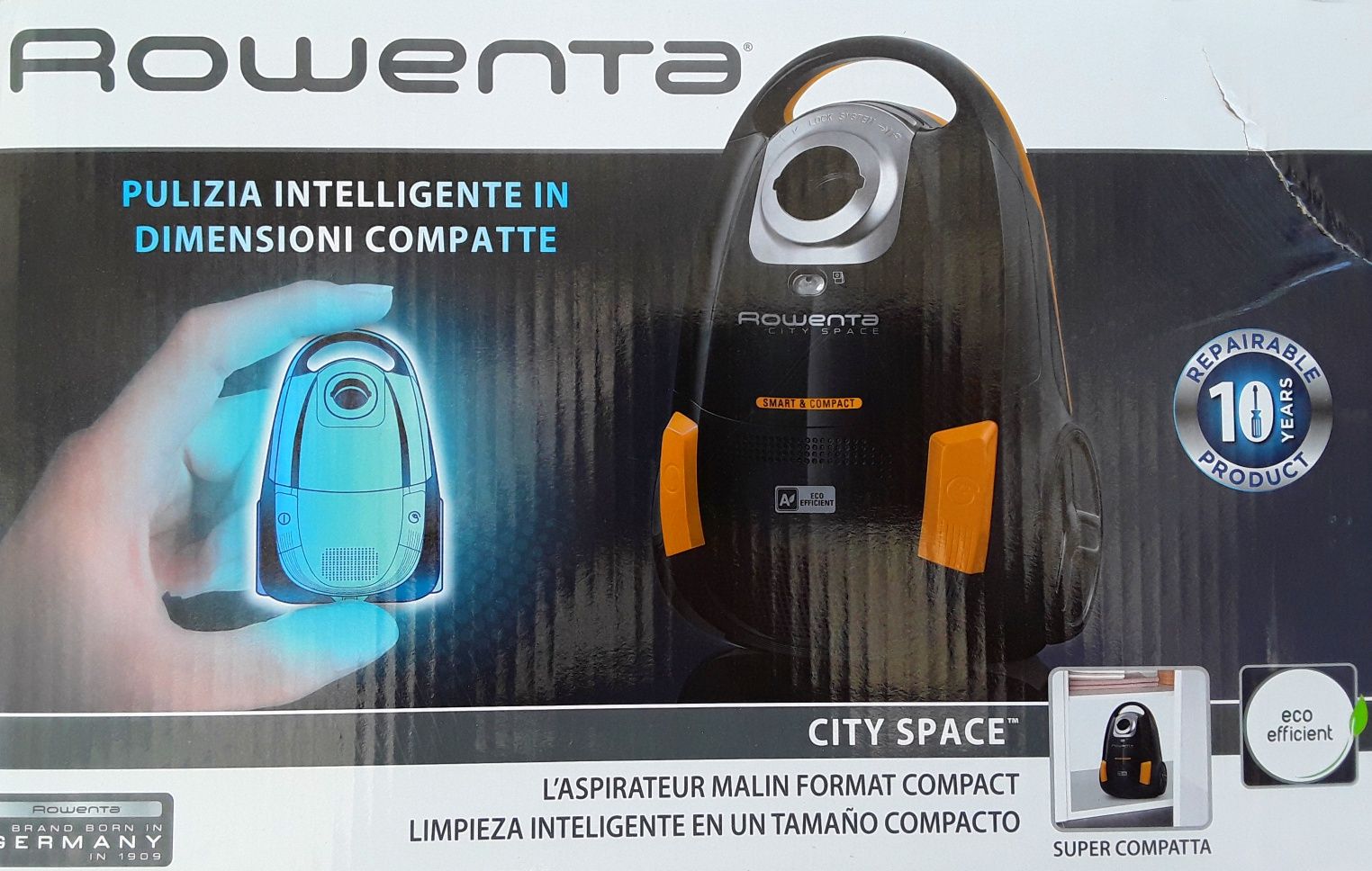 Aspirator ROWENTA CITY SPACE cu sac 2,5 L, Filtru HEPA - Nou - 295 Lei