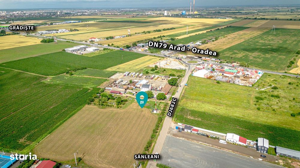 Teren intravilan 5500 mp Sânleani