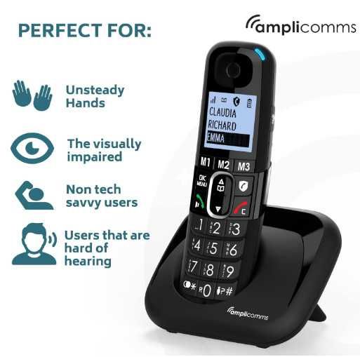 Безжичен телефон Amplicomms BigTel 1502