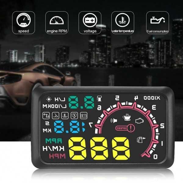 Дисплей за автомобил HUD Head Up OBDII Display № 3585