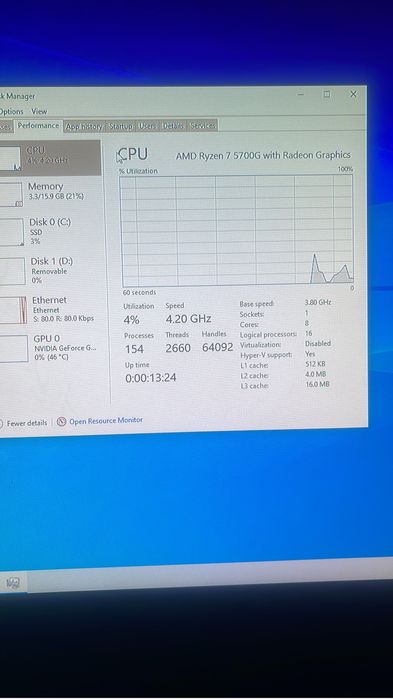 Pc gaming Ryzen 7 5700g