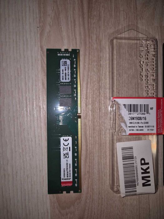 Memorie Kingston 16GB DDR4 PC4-21300 2666Mhz CL19 KVR26N19D8/16