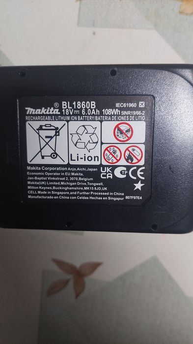 Acumulatori hobby-semiprofesionali ptr scule Makita de 6 Ah