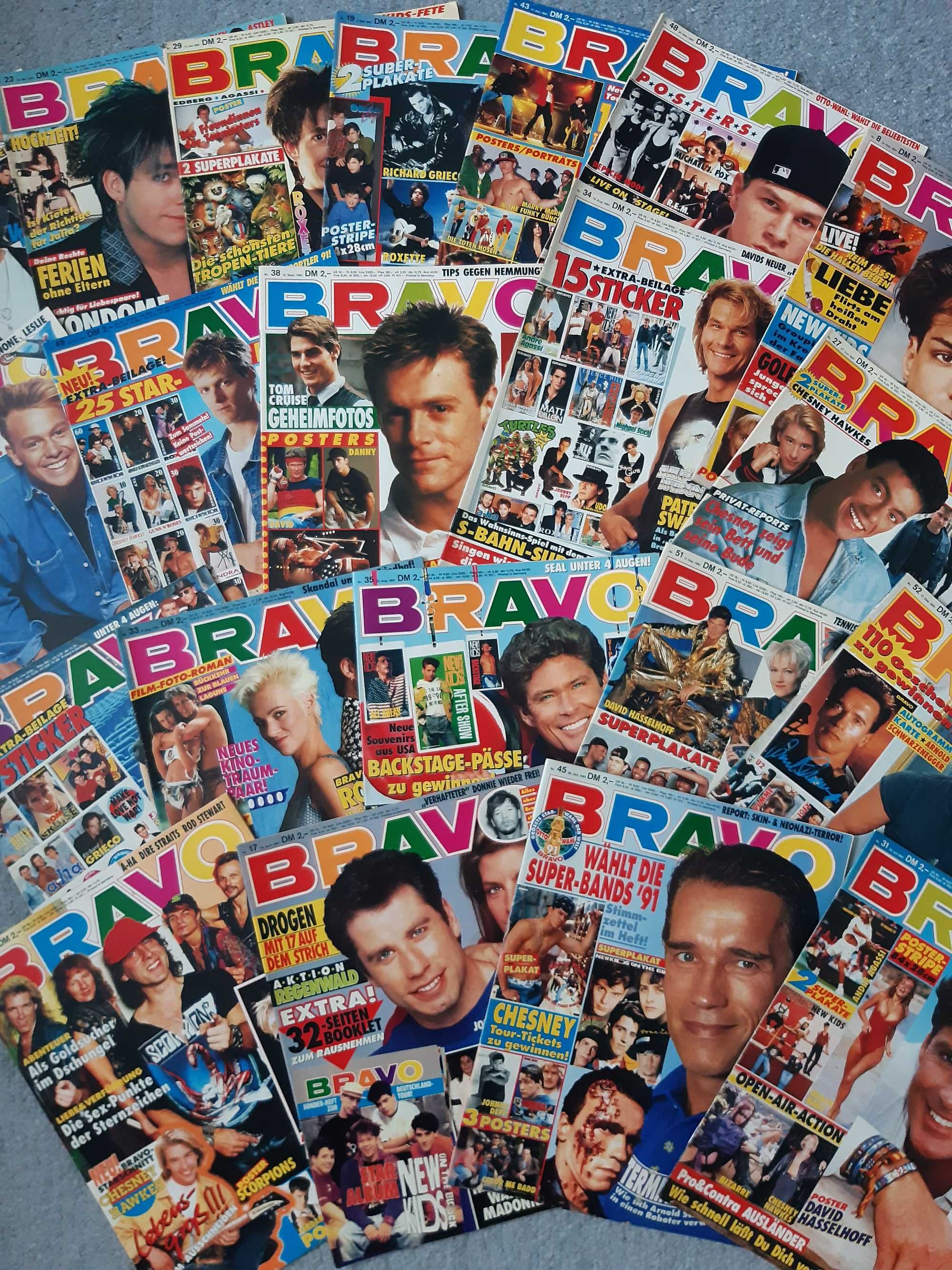Голяма Колекция Стари Немски  Списания BRAVO 163 Броя/1990 - 1994 год.