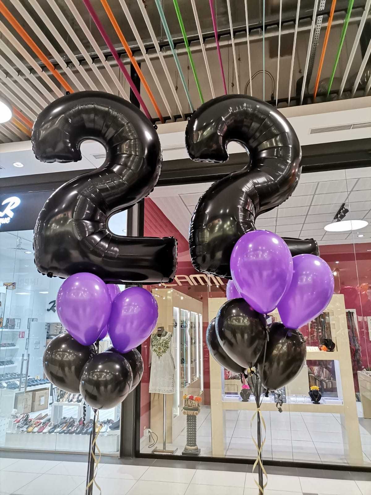 Baloane folie cifre aniversare 22 ani