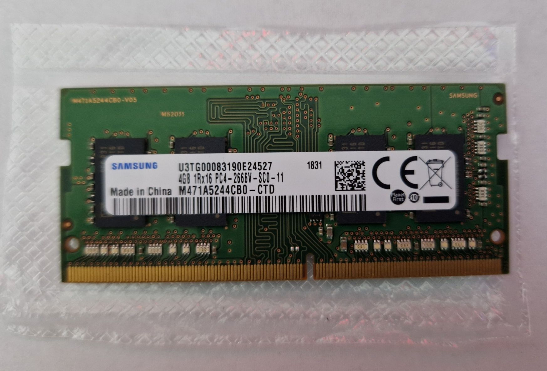 Placuta RAM Samsung 4GB 1Rx16 PC4-2666V RAM SM30N76487 M471A52