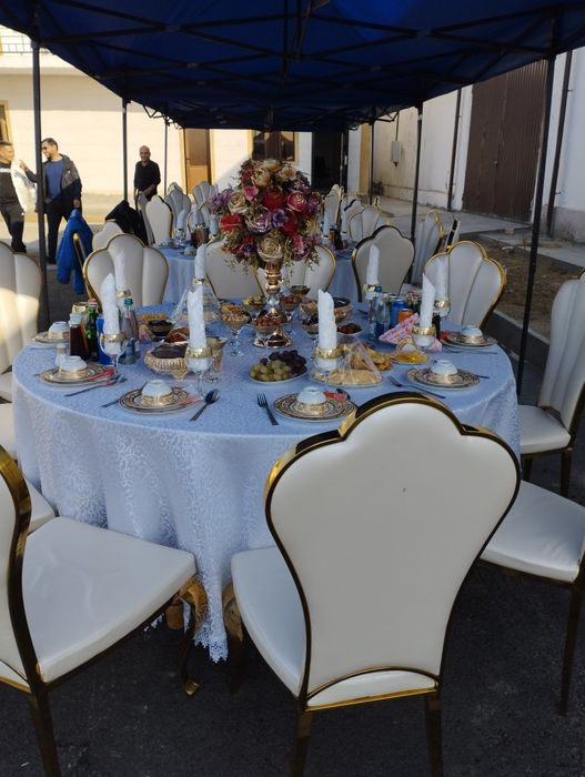 Prokat Stol Stul Chinni idishlar Xontaxta Qozon oʻchoq Prakat beramiz