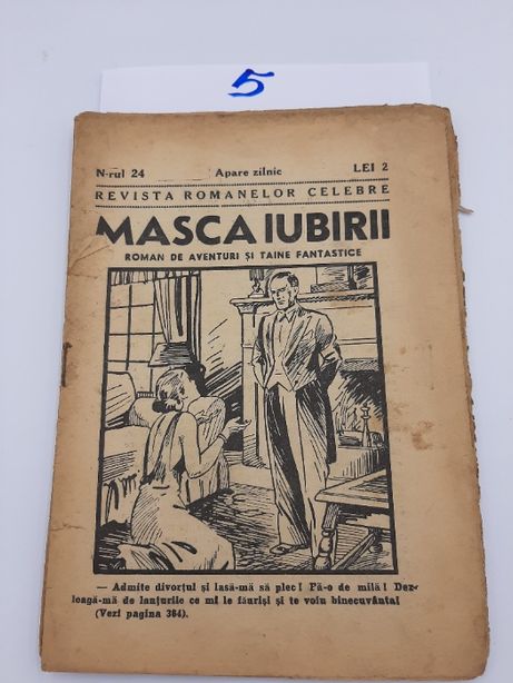 De colectie 2 Reviste "Masca Iubirii "1931 extrem de rare.Interbelice