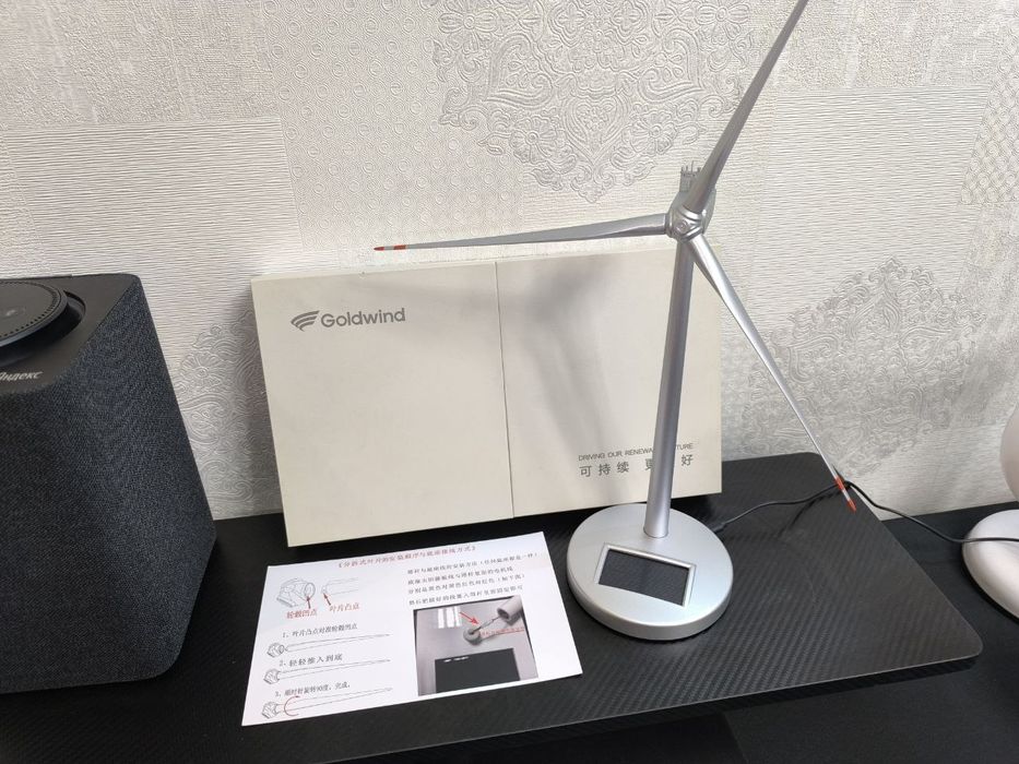 Новая настольная модель ветряной турбины от Goldwind