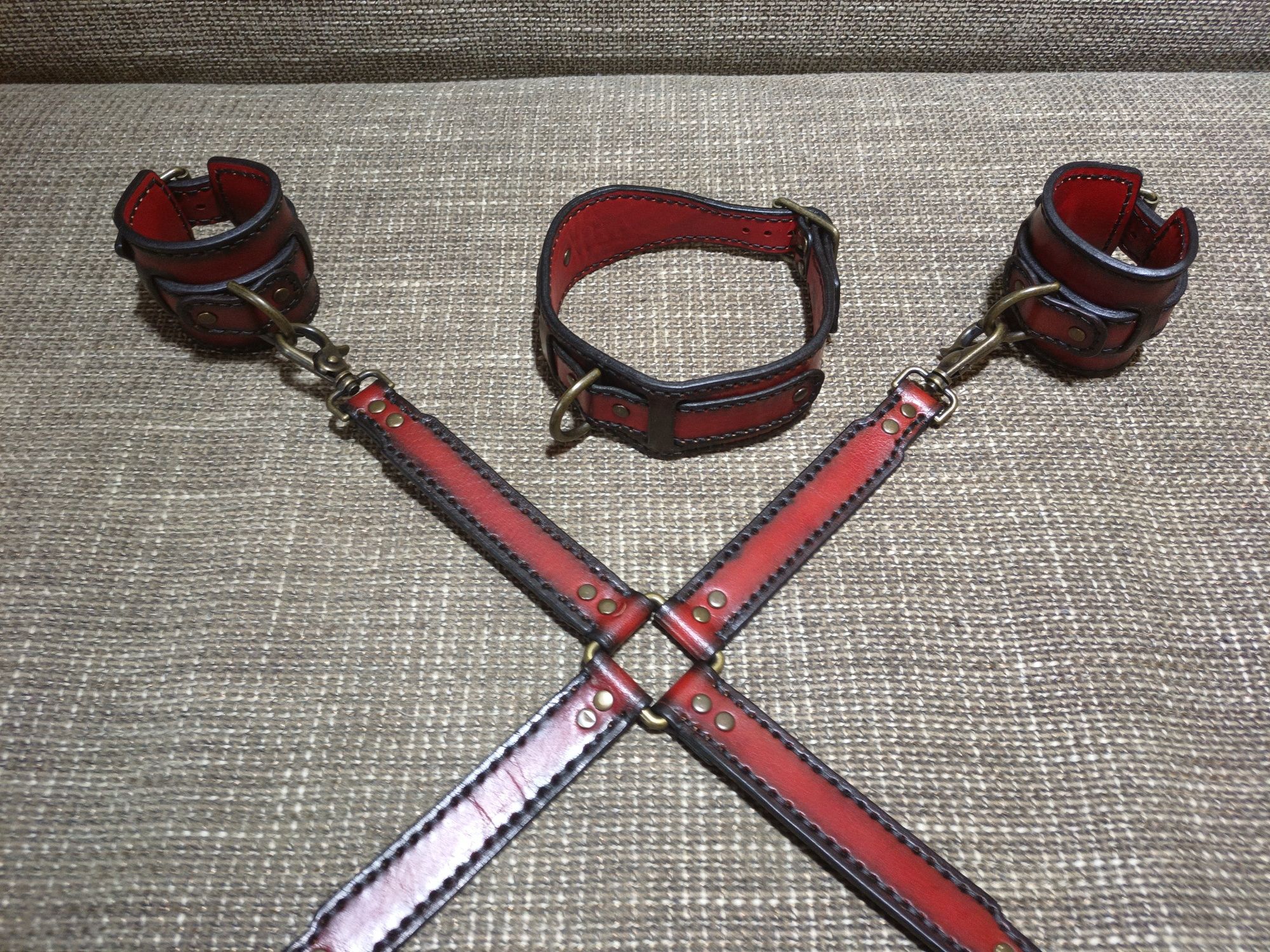 Set bondage, fetish, BDSM piele naturală, handmade