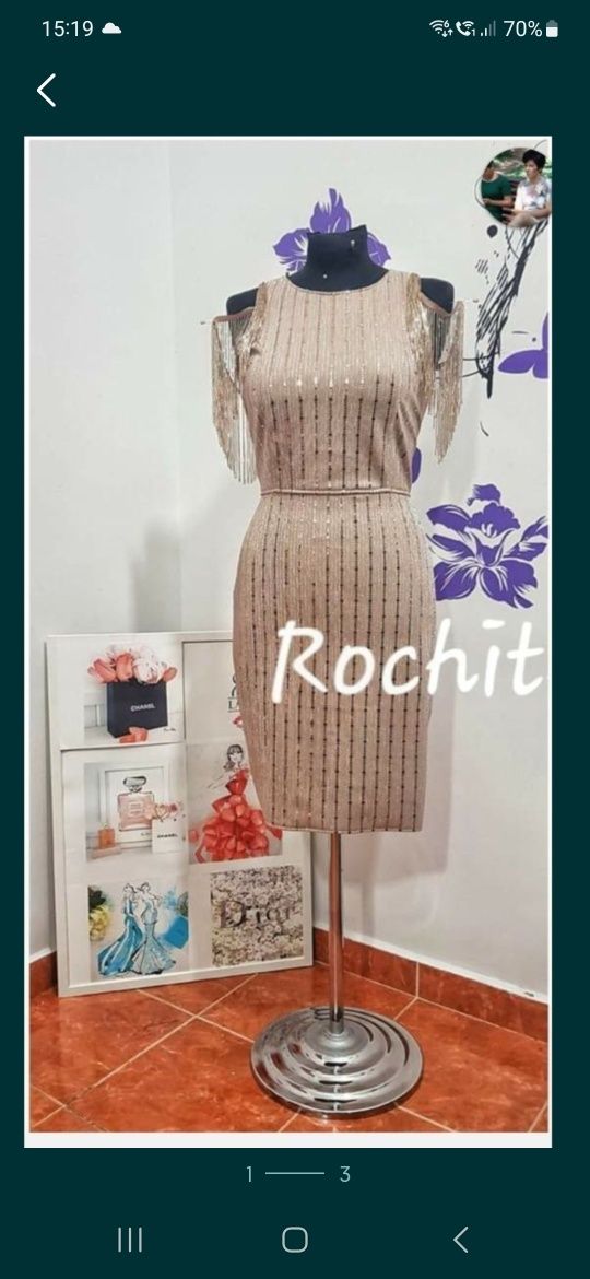 Vand rochie M-L, are o singura purtare