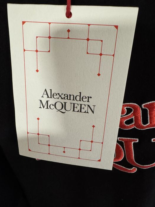 Tricou Alexander McQueen - negru, calitate premium