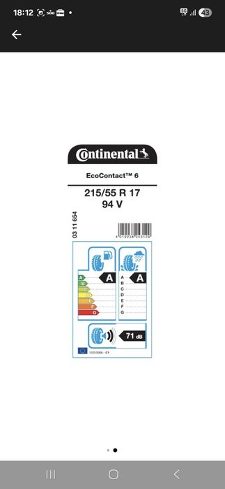 Anvelope de vara continental 215 55 17 dot2025